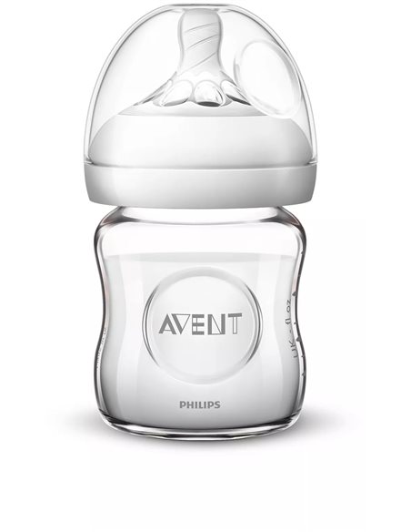 Avent natural Szklana Butelka Antykolkowa 120ml 0m+