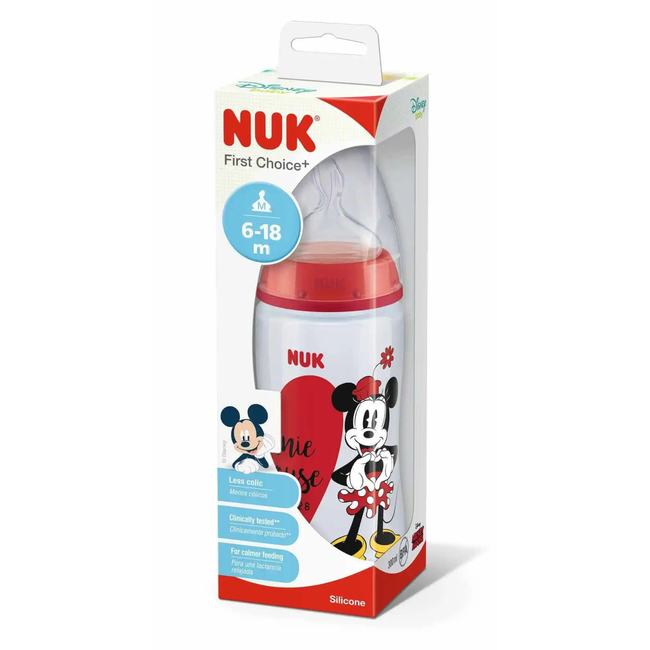 NUK First Choice+ Butelka Do Karmienia Disney Baby 300ml 6-18m