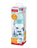 NUK First Choice+ Szklana Butelka Do Karmienia z Wskaznikiem Temperatury 240ml 0-6m