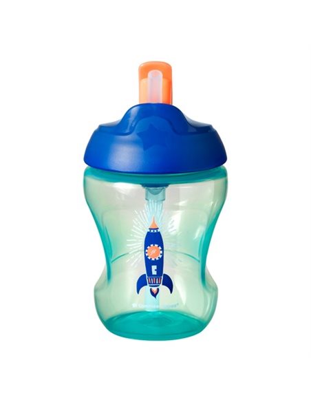 TOMMEE TIPPEE Kubek Niekapek ze Słomką Easy Drink Star 230 ml