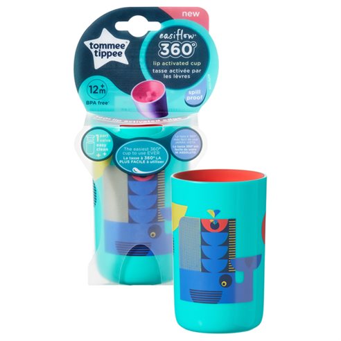 TOMMEE TIPPEE Kubek Niekapek EasiFlow 360° 250 ml 12m+