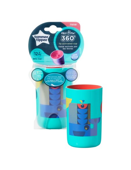 TOMMEE TIPPEE Kubek Niekapek EasiFlow 360° 250 ml 12m+