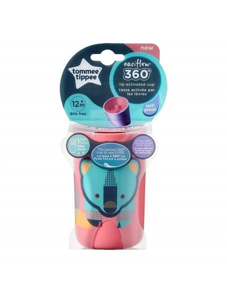TOMMEE TIPPEE Kubek Niekapek EasiFlow 360° 250 ml 12m+