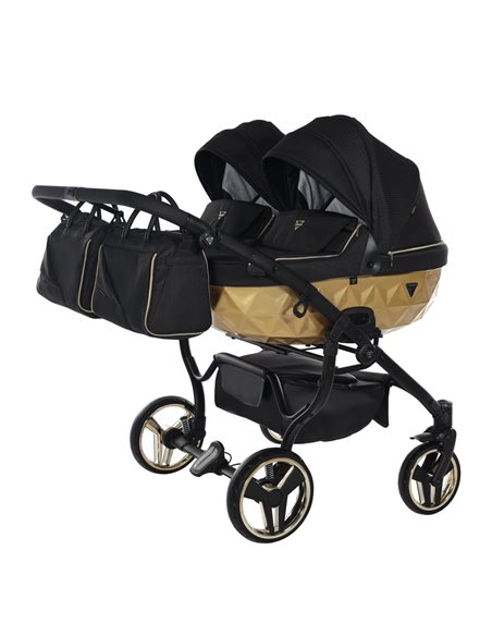 Junama MIRROR SATIN DUO CLASSIC Wózek Bliźniaczy 2w1
