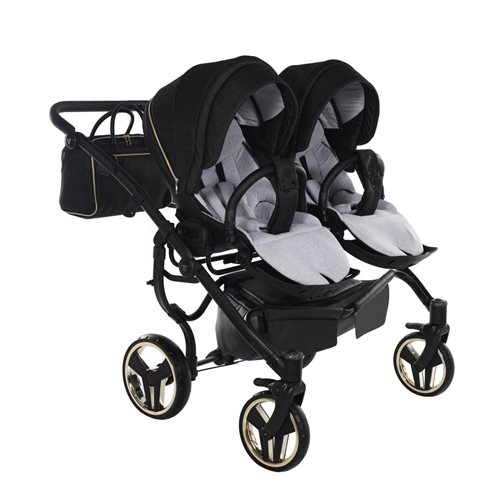 Junama MIRROR SATIN DUO CLASSIC Wózek Bliźniaczy 2w1