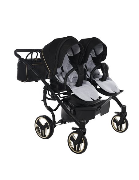 Junama MIRROR SATIN DUO CLASSIC Wózek Bliźniaczy 2w1