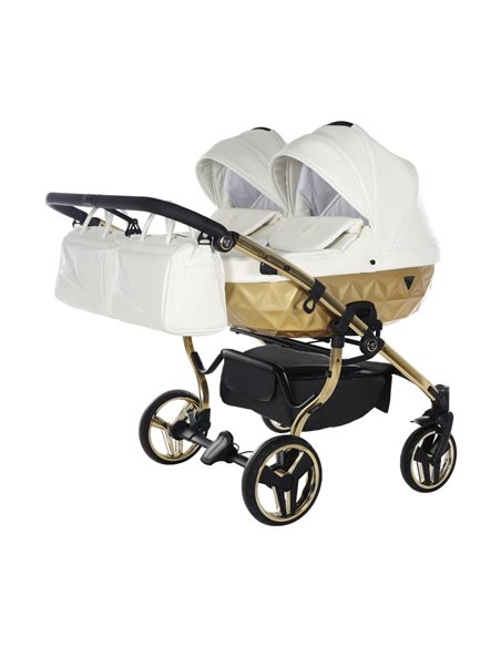 Junama MIRROR SATIN DUO CLASSIC Wózek Bliźniaczy 2w1