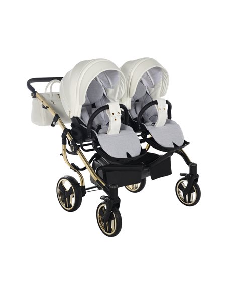 Junama MIRROR SATIN DUO CLASSIC Wózek Bliźniaczy 2w1
