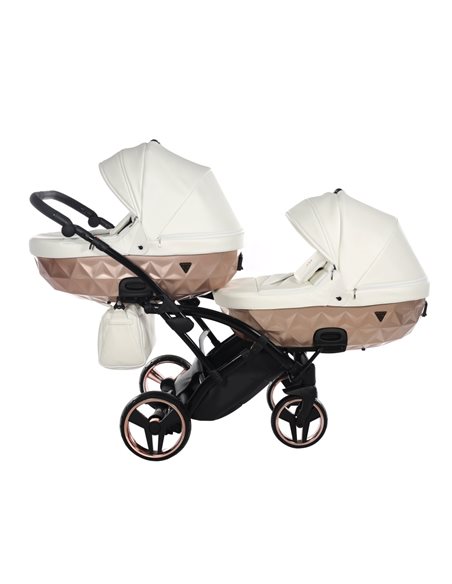Junama MIRROR SATIN DUO CLASSIC Wózek Bliźniaczy 2w1