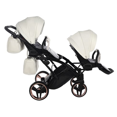 Junama MIRROR SATIN DUO CLASSIC Wózek Bliźniaczy 2w1