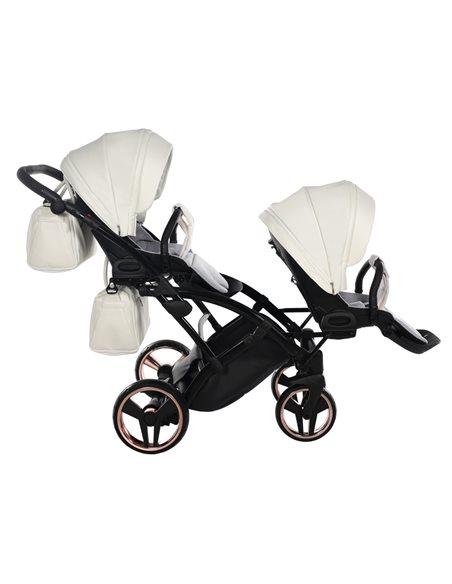 Junama MIRROR SATIN DUO CLASSIC Wózek Bliźniaczy 2w1