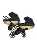 Junama MIRROR SATIN DUO CLASSIC Wózek Bliźniaczy 2w1