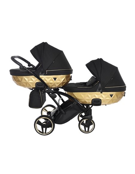 Junama MIRROR SATIN DUO CLASSIC Wózek Bliźniaczy 2w1