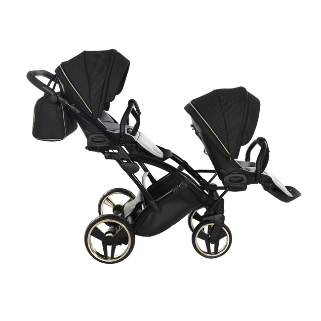 Junama MIRROR SATIN DUO CLASSIC Wózek Bliźniaczy 2w1