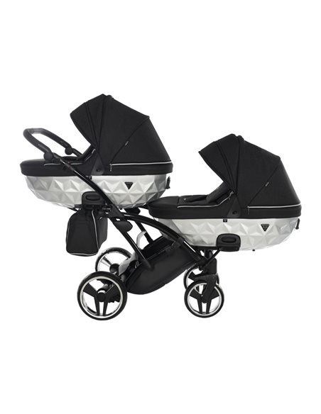 Junama MIRROR SATIN DUO CLASSIC Wózek Bliźniaczy 2w1
