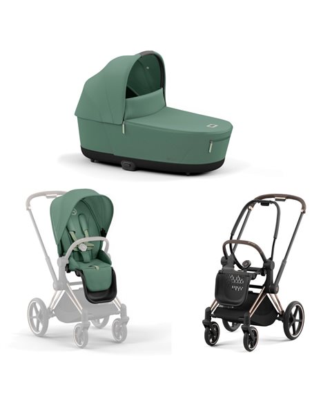 Cybex Priam 4.0 Wózek Głęboko-Spacerowy 2w1 Stelaż Rosegold 
