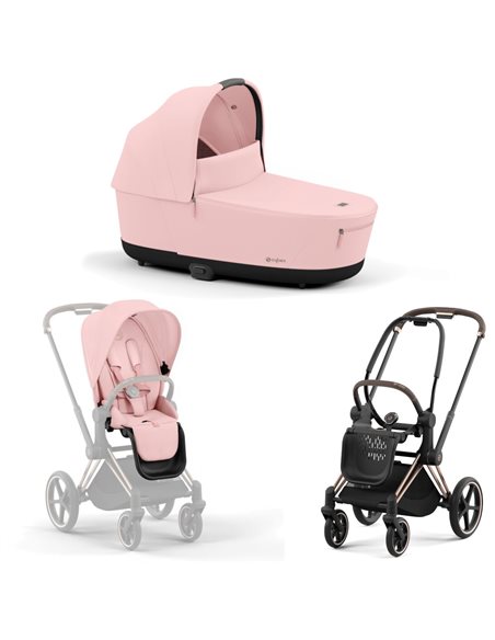 Cybex Priam 4.0 Wózek Głęboko-Spacerowy 2w1 Stelaż Rosegold 