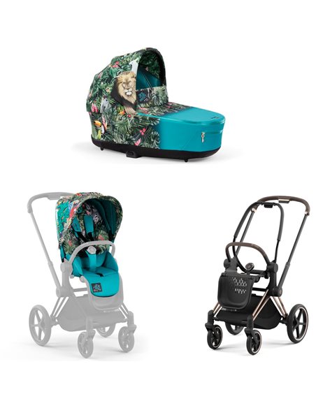 Cybex Priam 4.0 Wózek Głęboko-Spacerowy 2w1 Stelaż Rosegold 