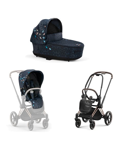 Cybex Priam 4.0 Wózek Głęboko-Spacerowy 2w1 Stelaż Rosegold 