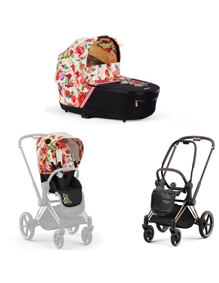 Cybex Priam 4.0 Wózek Głęboko-Spacerowy 2w1 Stelaż Rosegold 