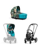 Cybex Priam 4.0 Wózek Głęboko-Spacerowy 2w1 Stelaż Chrom z czarnymi detalami