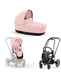 Cybex Priam 4.0 Wózek Głęboko-Spacerowy 2w1 Stelaż Chrom z czarnymi detalami