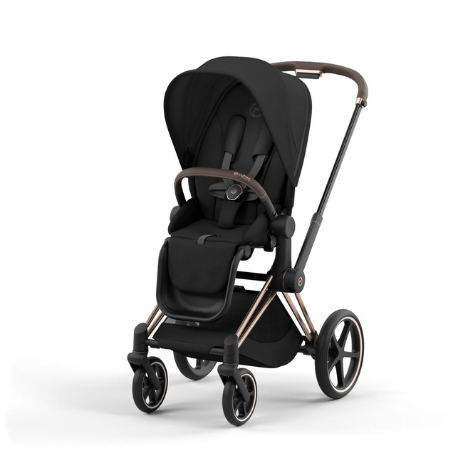 Cybex Priam 4.0 Wózek Głęboko-Spacerowy 2w1 Stelaż Chrom z czarnymi detalami