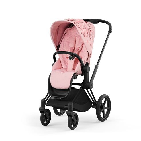 Cybex Priam 4.0 Wózek Głęboko-Spacerowy 2w1 Stelaż Chrom z brązowymi detalami