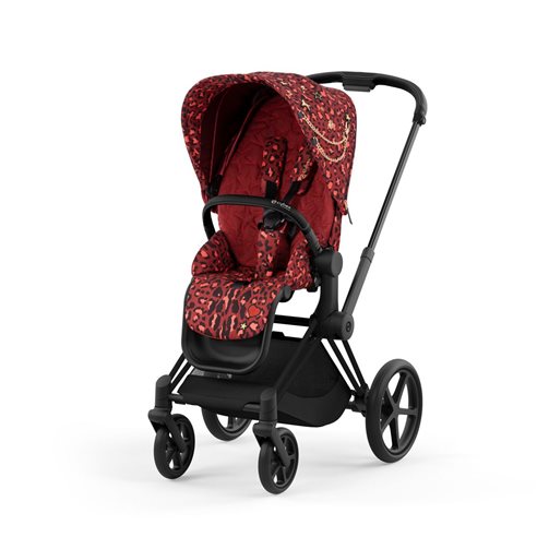 Cybex Priam 4.0 Wózek Głęboko-Spacerowy 2w1 Stelaż Chrom z brązowymi detalami
