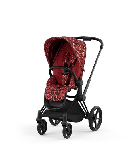 Cybex Priam 4.0 Wózek Głęboko-Spacerowy 2w1 Stelaż Chrom z brązowymi detalami