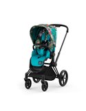 Cybex Priam 4.0 Wózek Głęboko-Spacerowy 2w1 Stelaż Chrom z brązowymi detalami