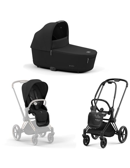 Cybex Priam 4.0 Wózek Głęboko-Spacerowy 2w1 Stelaż Matt Black