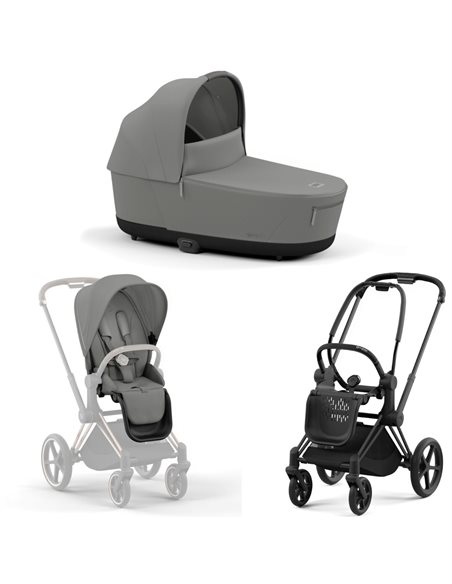Cybex Priam 4.0 Wózek Głęboko-Spacerowy 2w1 Stelaż Matt Black