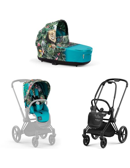 Cybex Priam 4.0 Wózek Głęboko-Spacerowy 2w1 Stelaż Matt Black