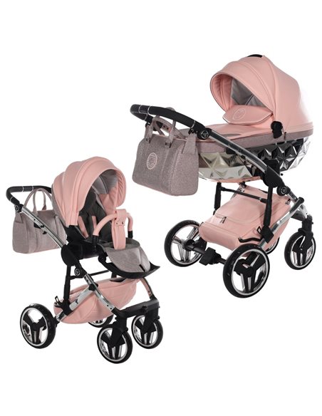 Junama Hand Craft Glitter Wózek Głęboko-Spacerowy 2w1 