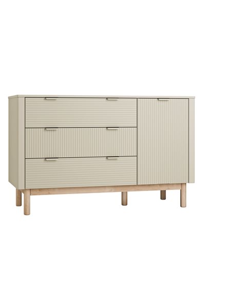 Pinio MILOO Komoda 3 szuflady + 1 drzwi
