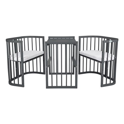 Waldin Łóżeczko Dziecięce 7w1 z materacem