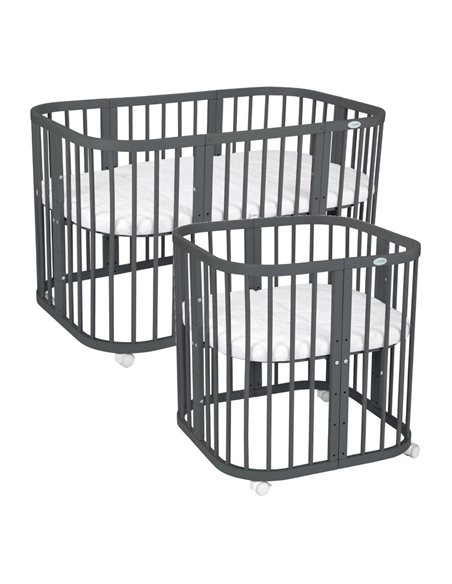 Waldin Łóżeczko Dziecięce 7w1 z materacem