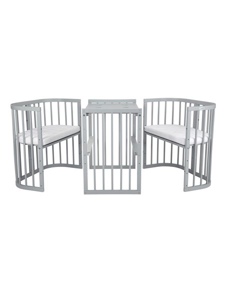 Waldin Łóżeczko Dziecięce 7w1 z materacem