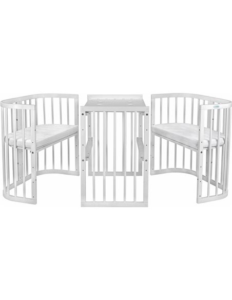 Waldin Łóżeczko Dziecięce 7w1 z materacem