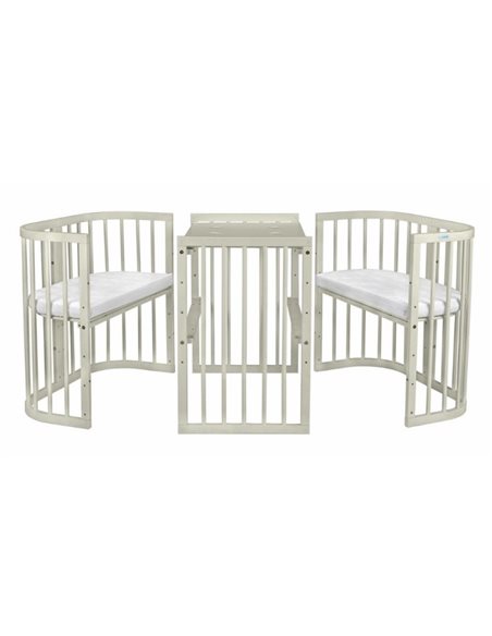 Waldin Łóżeczko Dziecięce 7w1 z materacem