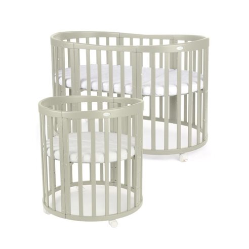 Waldin Owalne Łóżeczko 7w1 z materacem