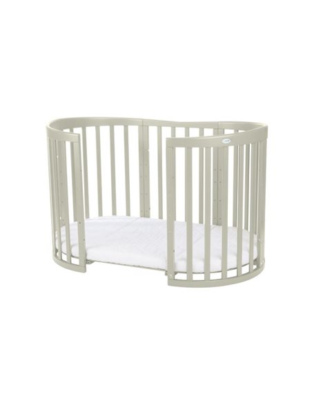 Waldin Owalne Łóżeczko 7w1 z materacem