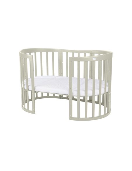 Waldin Owalne Łóżeczko 7w1 z materacem