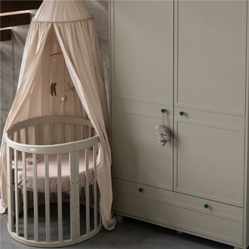 Waldin Owalne Łóżeczko 7w1 z materacem