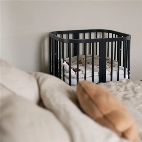 Waldin Owalne Łóżeczko 7w1 z materacem