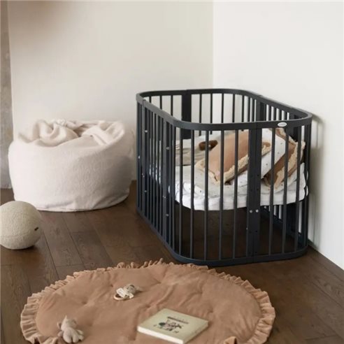 Waldin Owalne Łóżeczko 7w1 z materacem