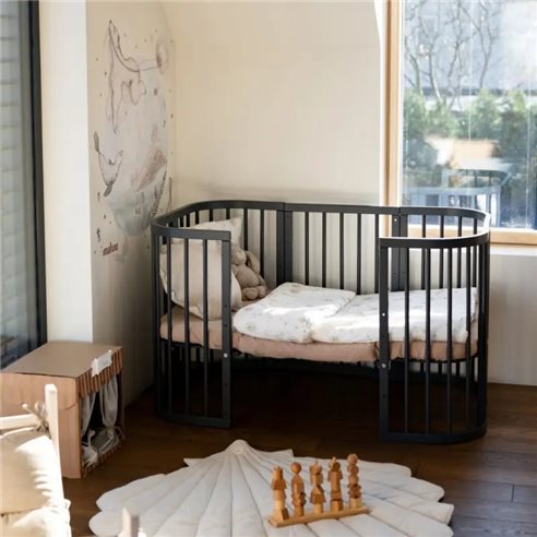 Waldin Owalne Łóżeczko 7w1 z materacem