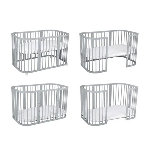 Waldin Owalne Łóżeczko 7w1 z materacem