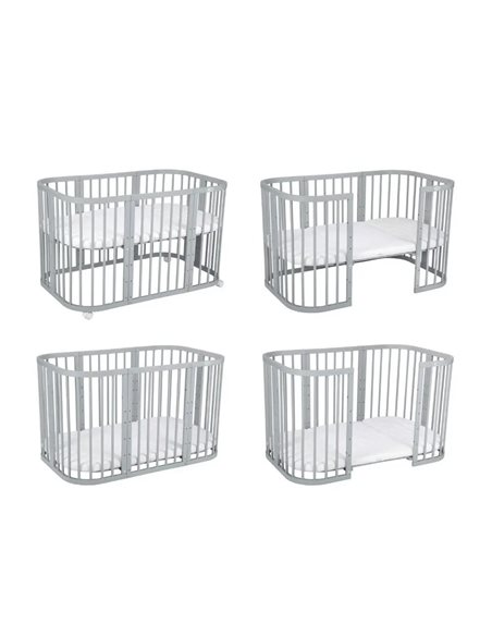 Waldin Owalne Łóżeczko 7w1 z materacem